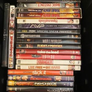 DVD movies.
